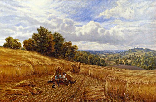 reproduction_painting-England-Glendening, Alfred 1861 - 1907-Resting From The Harvest