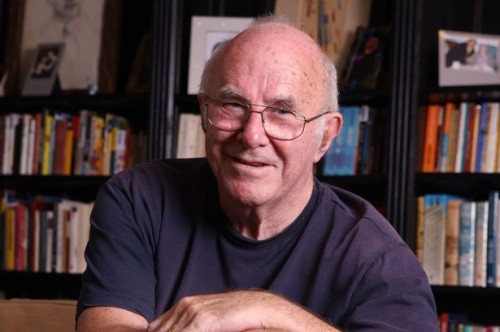 TV Presenter, Clive James at home in London